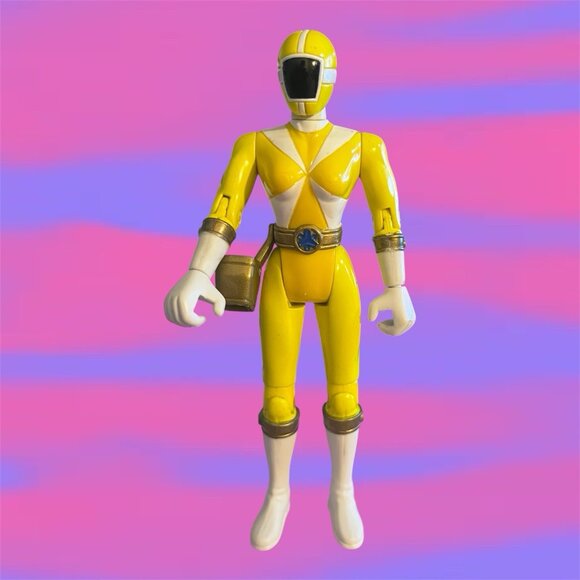 Vintage Power Rangers Lightspeed Rescue Yellow Ranger 5" Figure Bandai 1999 - Picture 1 of 4